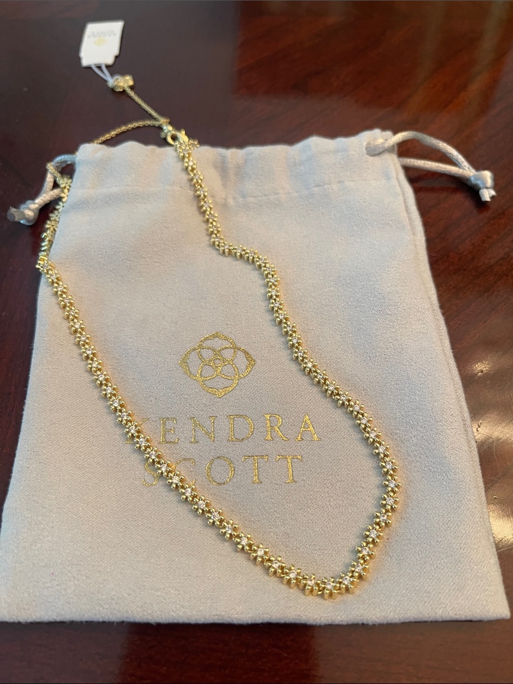 Delicate Gold Daisy KENDRA SCOTT NYDIA Chain Necklace - Women Jewelry